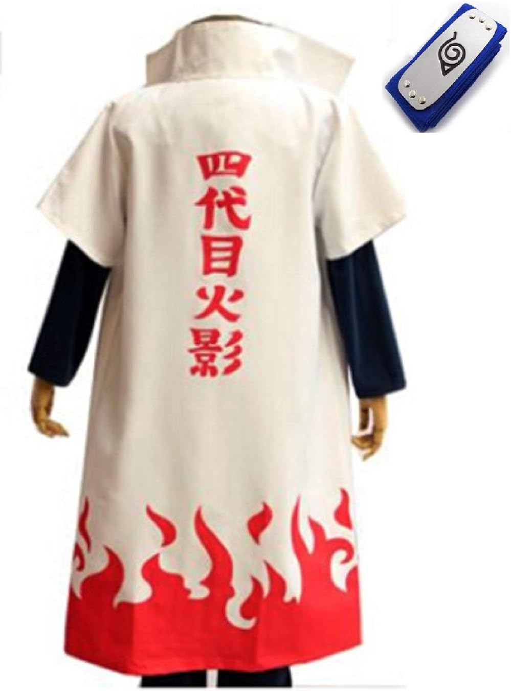 fuji 4th hokage cosplay 服装 日本动漫火影忍者角色扮演 白色